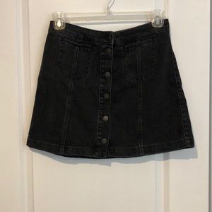 Barely Worn Topshop Denim Button Skirt